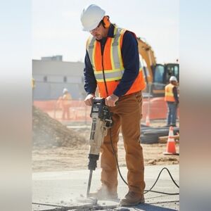 NEW! Refrigiwear Tough Duck Hi Vis Safety Vest Quilt Lined NWT